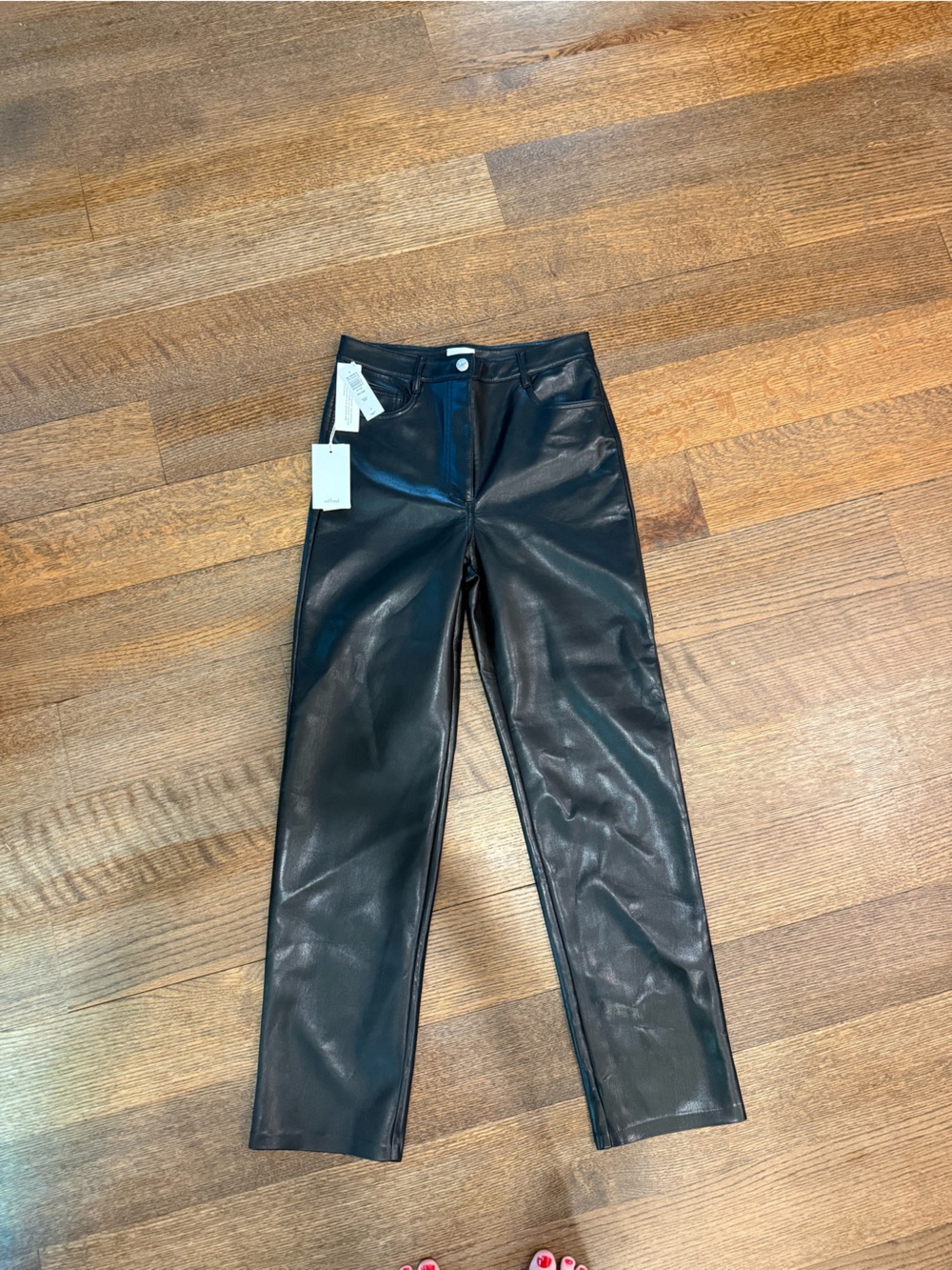 Black Faux Leather Leggings